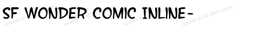SF Wonder Comic Inline字体转换